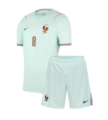 Frankrig Aurelien Tchouameni #8 Udebanetrøje Børn VM 2026 Kortærmet (+ Korte bukser)